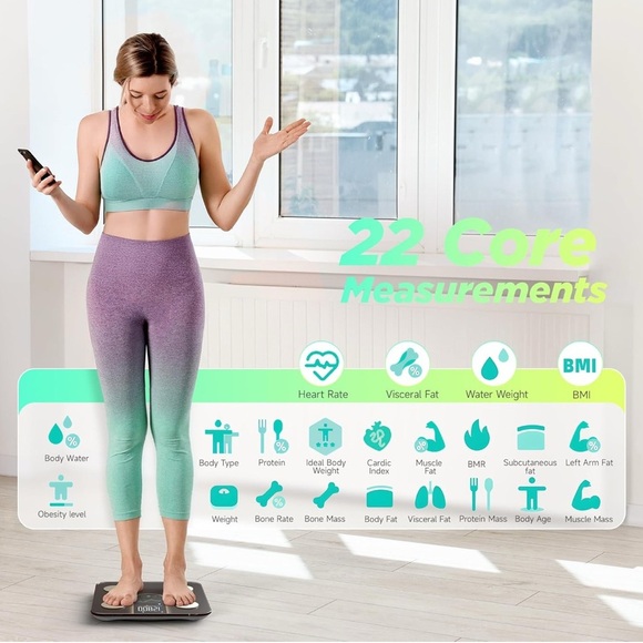 Smart Scale for Body Weight, Smart Scale with 8-in-1 with 22 Measurements - Picture 3 of 6
